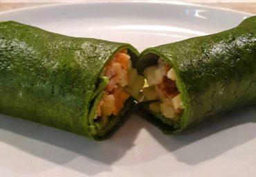 Keto Low-Carb 3-Ingredient Spinach Wrap