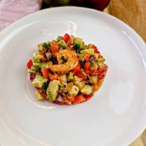 Avocado Shrimp and Strawberries Salad